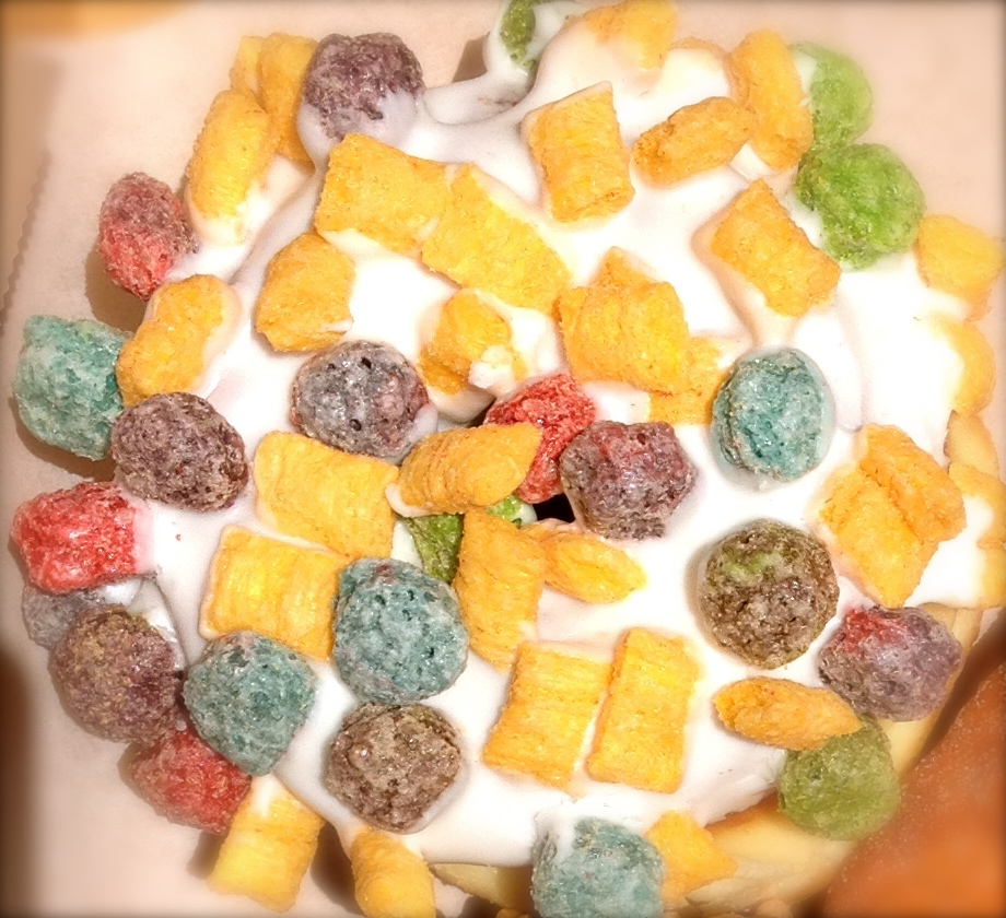 Captain Crunch donut from Voodoo Donuts!
