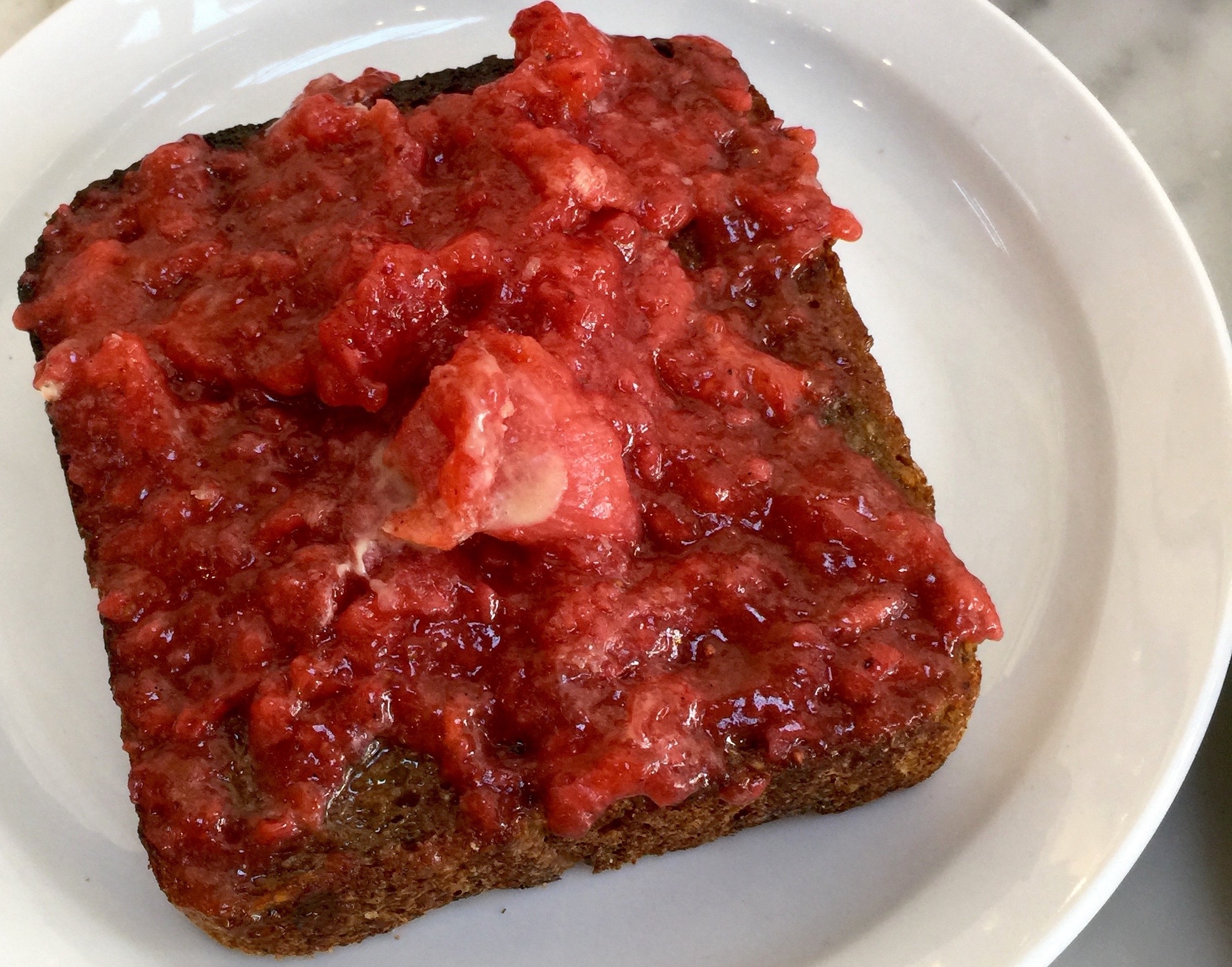 Toast with Strawberry Jam
