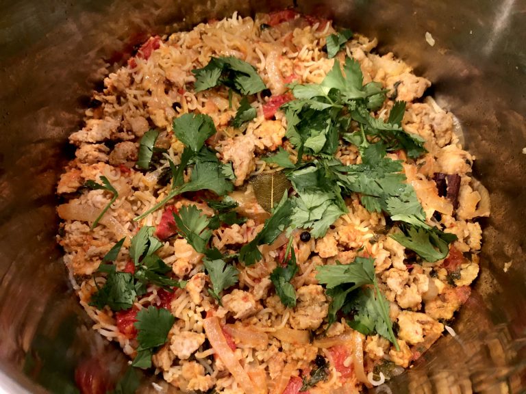 Instant Pot Easy Kheema Pulao (Spicy Indian Rice Dish) - 3jamigos