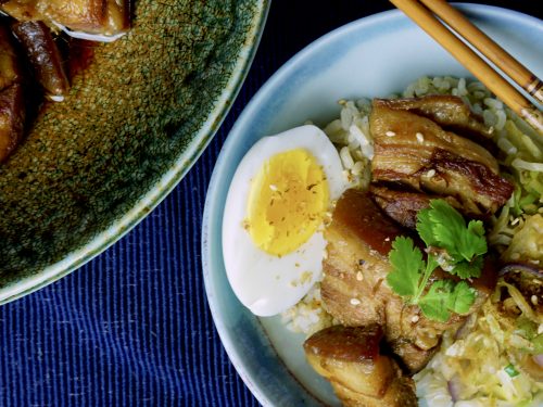 Chashu (Braised Pork) and Kakuni (Braised Pork Belly)