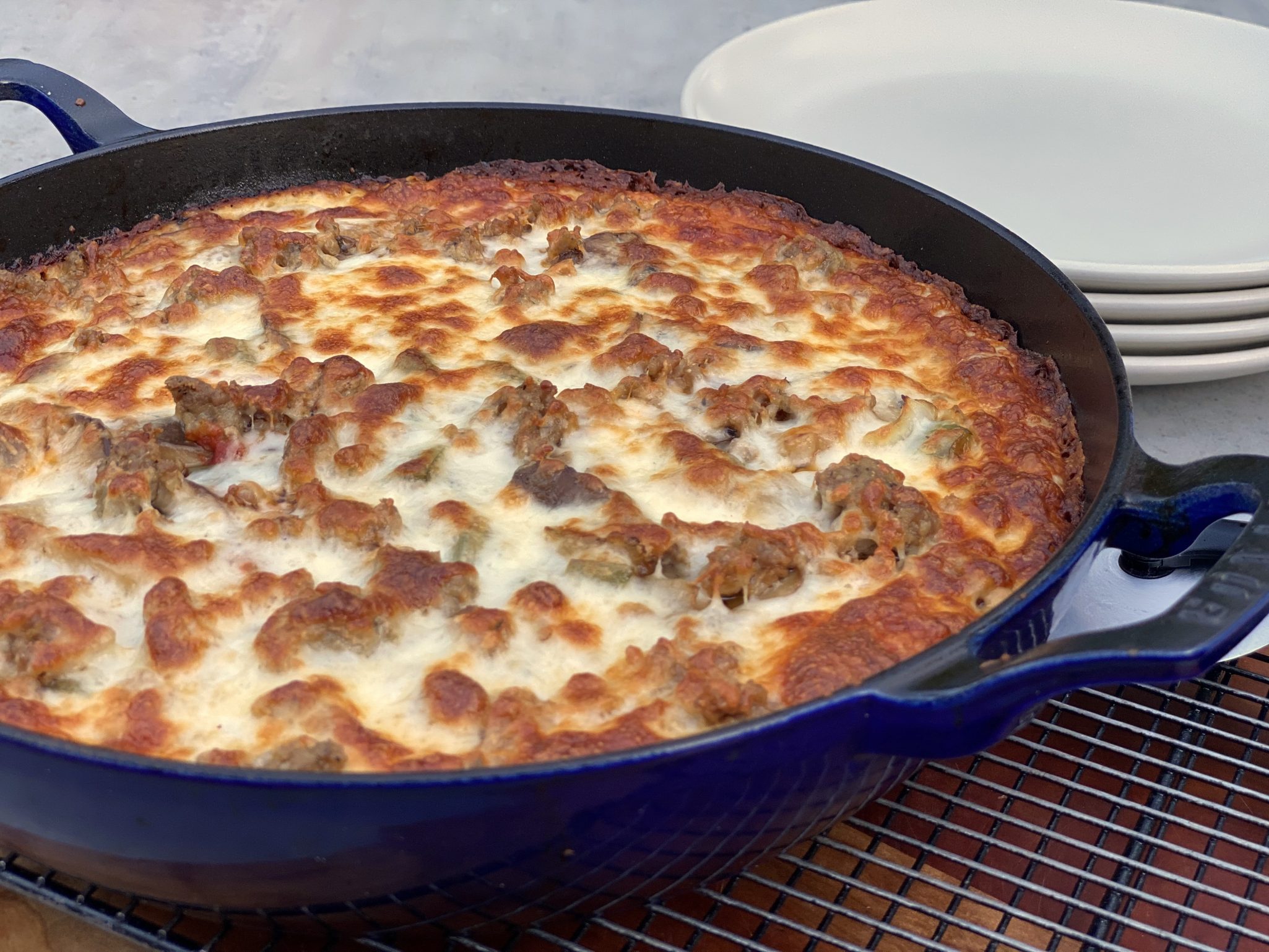 Cheesy Pan Pizza Recipe - NYT Cooking